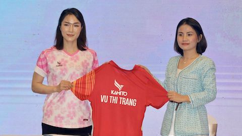 Tuyển thủ cầu lông Vũ Thị Trang làm đại sứ thương hiệu thời trang thể thao
